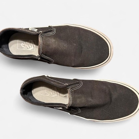 Vans Platform Black Slip Ons Womens size 8.5 - Picture 8 of 8